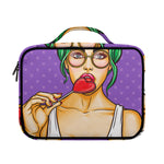 Punk Girl And Lollipop Print Briefcase Bible Bag