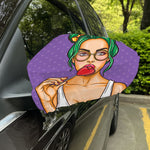 Punk Girl And Lollipop Print Car Side Mirror Covers