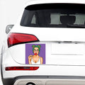 Punk Girl And Lollipop Print Car Sticker