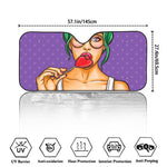 Punk Girl And Lollipop Print Car Windshield Sun Shade