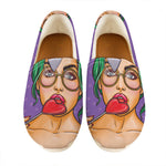 Punk Girl And Lollipop Print Casual Shoes