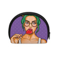 Punk Girl And Lollipop Print Coin Purse
