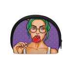 Punk Girl And Lollipop Print Coin Purse
