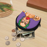 Punk Girl And Lollipop Print Coin Purse