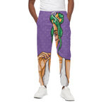 Punk Girl And Lollipop Print Cotton Pants