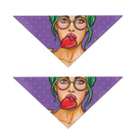 Punk Girl And Lollipop Print Dog Bandana