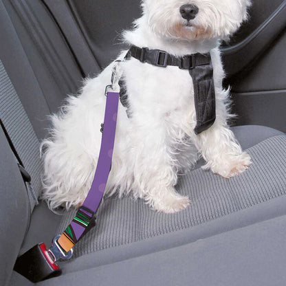 Punk Girl And Lollipop Print Dog Seat Belt