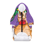 Punk Girl And Lollipop Print Dog Zip Up Hoodie