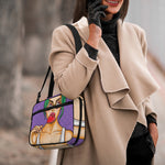 Punk Girl And Lollipop Print Double Strap Bible Bag