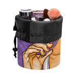 Punk Girl And Lollipop Print Drawstring Makeup Bag