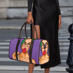 Punk Girl And Lollipop Print Duffle Bag