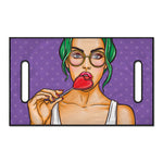 Punk Girl And Lollipop Print Golf Cart Seat Cover