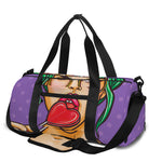 Punk Girl And Lollipop Print Gym Bag