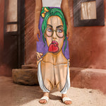 Punk Girl And Lollipop Print Harem Pants