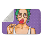 Punk Girl And Lollipop Print Indoor Door Mat