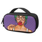 Punk Girl And Lollipop Print Insulin Cooler Travel Case