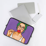 Punk Girl And Lollipop Print Laptop Sleeve