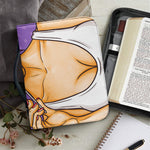 Punk Girl And Lollipop Print Leather Bible Cover