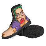 Punk Girl And Lollipop Print Backpack