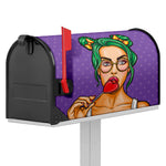 Punk Girl And Lollipop Print Mailbox Cover