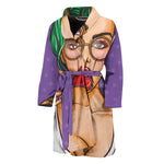 Punk Girl And Lollipop Print Men's Bathrobe