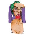 Punk Girl And Lollipop Print Men's Bathrobe