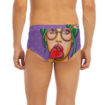 Punk Girl And Lollipop Print Men's Briefs