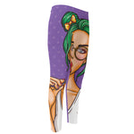 Punk Girl And Lollipop Print Men's Compression Pants