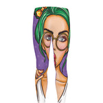 Punk Girl And Lollipop Print Men's leggings