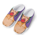 Punk Girl And Lollipop Print Mesh Casual Shoes