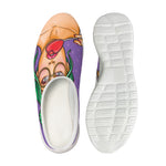 Punk Girl And Lollipop Print Mesh Casual Shoes