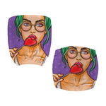 Punk Girl And Lollipop Print Office Chair Cover