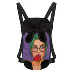 Punk Girl And Lollipop Print Pet Carrier Backpack