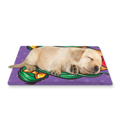 Punk Girl And Lollipop Print Pet Cooling Mat Cover