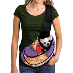 Punk Girl And Lollipop Print Pet Sling Carrier