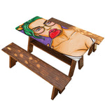 Punk Girl And Lollipop Print Picnic Table Cover