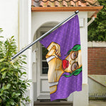 Punk Girl And Lollipop Print Polyester Flag