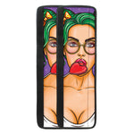 Punk Girl And Lollipop Print Refrigerator Handle Covers