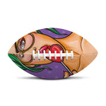 Punk Girl And Lollipop Print Rugby Ball