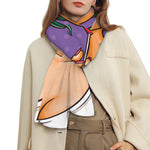 Punk Girl And Lollipop Print Scarf