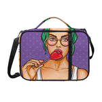 Punk Girl And Lollipop Print Shoulder Strap Bible Bag