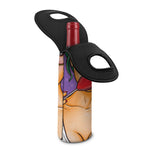 Punk Girl And Lollipop Print Single Neoprene Wine Tote