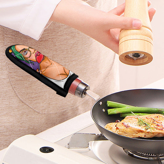Punk Girl And Lollipop Print Skillet Handle Cover