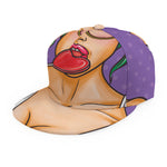 Punk Girl And Lollipop Print Snapback Cap