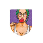 Punk Girl And Lollipop Print Toilet Lid Cover