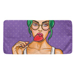 Punk Girl And Lollipop Print Towel