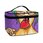 Punk Girl And Lollipop Print Travel Makeup Bag