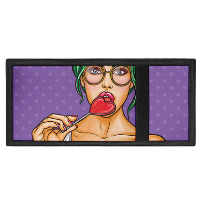 Punk Girl And Lollipop Print Trifold Wallet