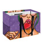 Punk Girl And Lollipop Print Utility Tote Bag