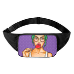 Punk Girl And Lollipop Print Waist Bag